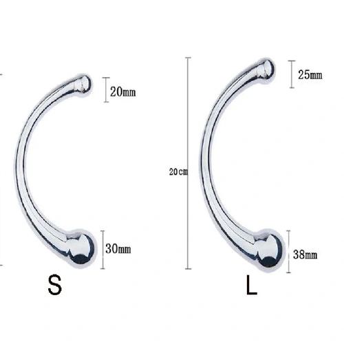 Anal Hooks Ended Double Hook 5858 Steel Stainless Anal Elegant 0723